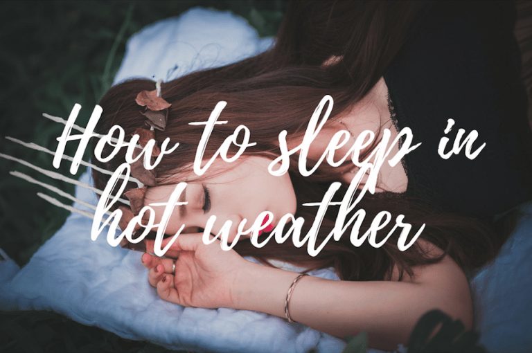 how to sleep in hot weather